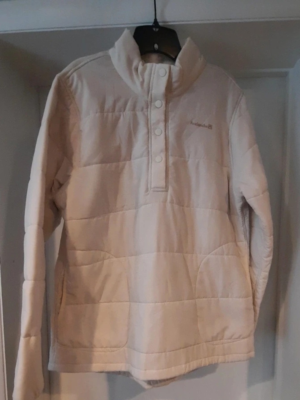 Baby It's Gonna Be Cold Outside Adult Cream Puffer Pullover Jacket